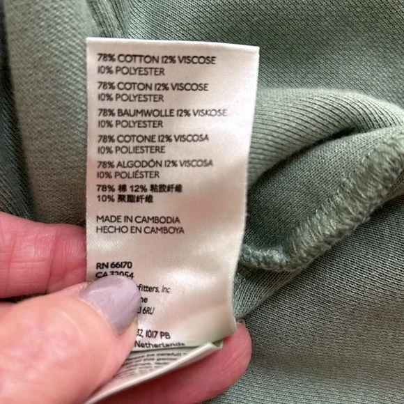 Free People Jordan Slouchy Jacket in washed military green. - Picture 12 of 13